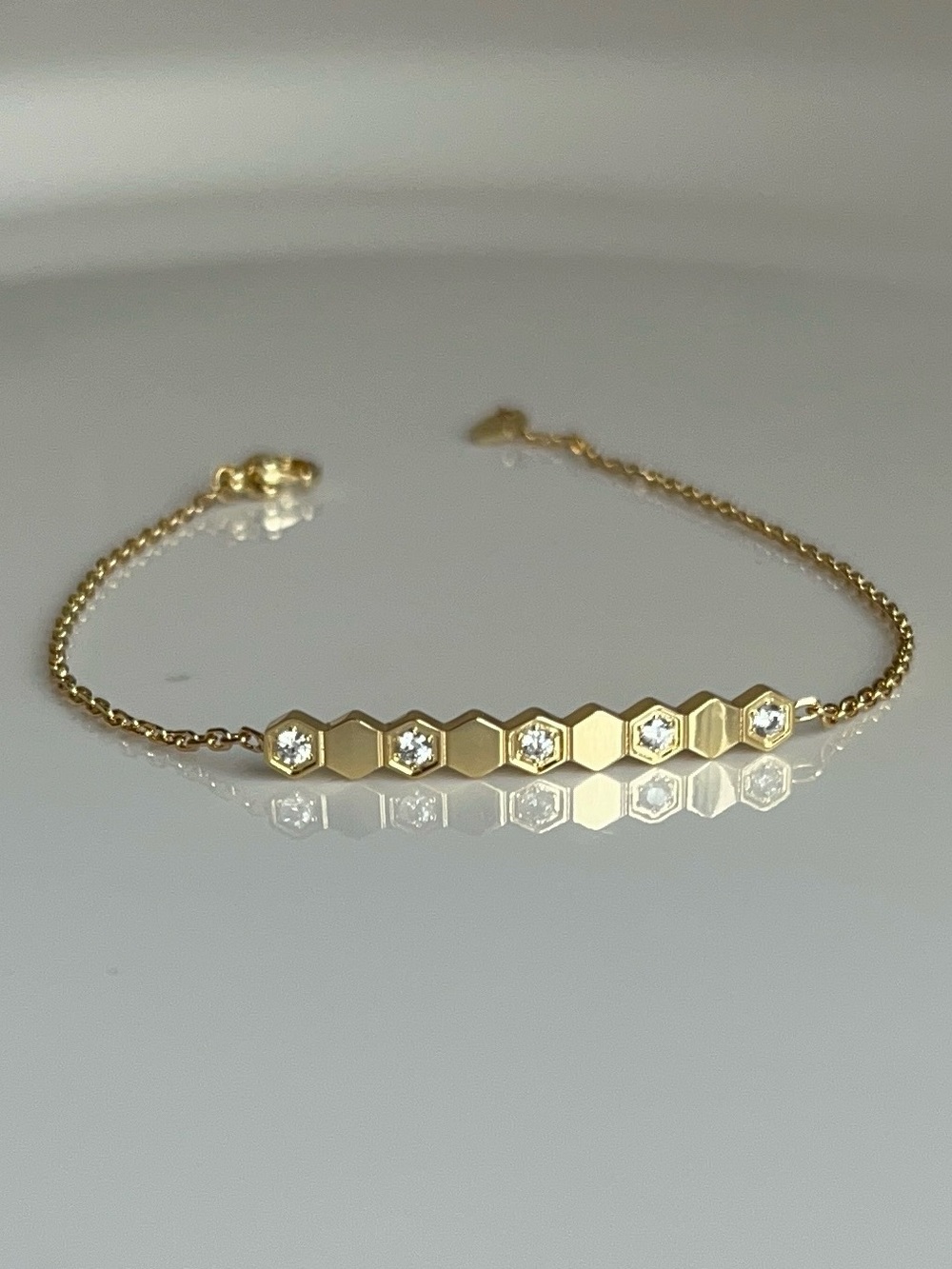 S925 Honeycomb Crystal | Chaumet B de Chaumet Minimalist Bracelet